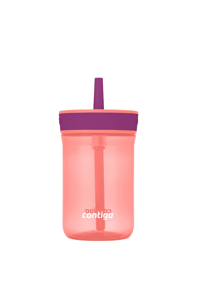 Kids’ Leighton Straw Tumbler with Spill-Proof Leak-Proof Lid, 14oz X7