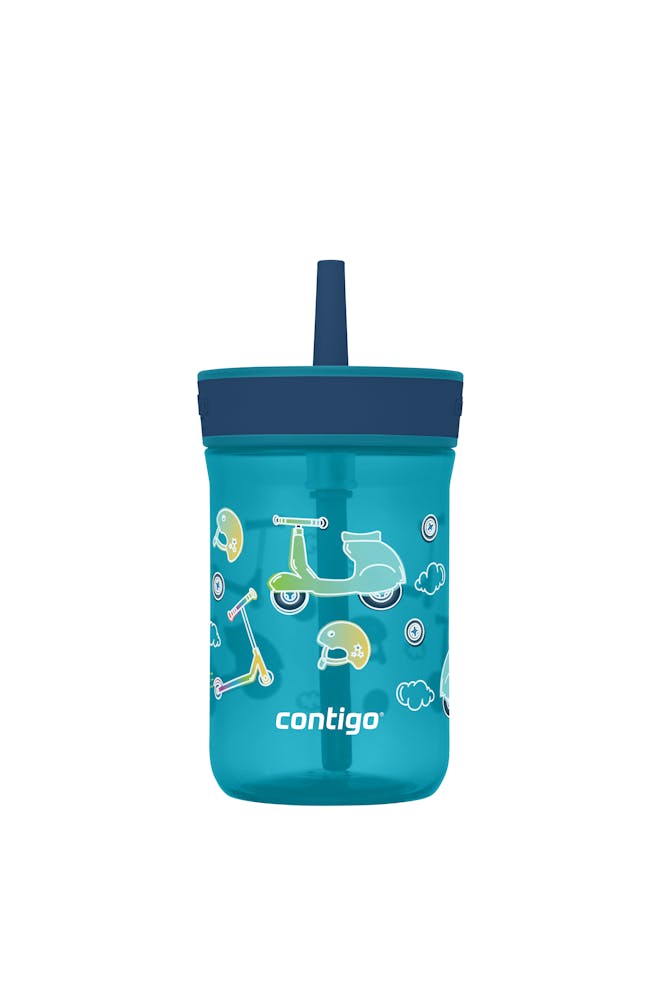 Kids’ Leighton Straw Tumbler with Spill-Proof Leak-Proof Lid, 14oz X7
