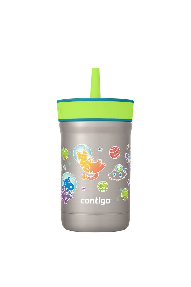 Kids Leighton Spill-Proof Stainless Steel Tumbler with Straw, 12oz C0