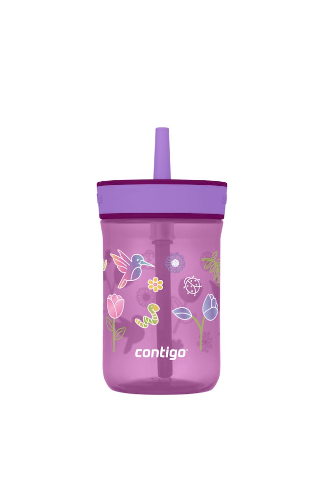 Kids’ Leighton Straw Tumbler with Spill-Proof Leak-Proof Lid, 14oz X7